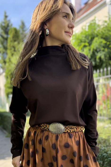 Bluzka Punto Dark Brown
